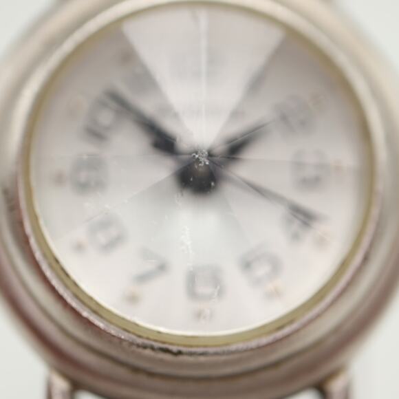 Vintage Fossil Womens Silver Tone Prism Crystal 24mm Watch PC9631 w New Battery - Picture 7 of 16